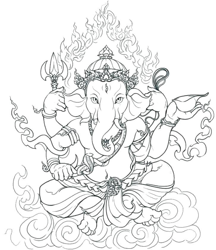 727x841 Indian Coloring Pages Printables