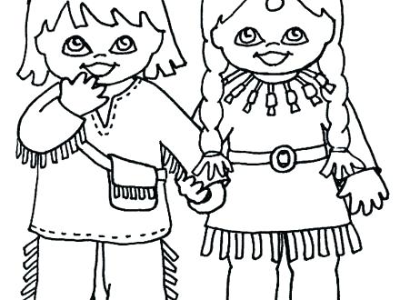 440x330 Coloring Pages Of Indians Coloring Pages Free Printable Pilgrim