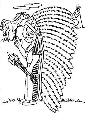 Indian Coloring Pages Printables