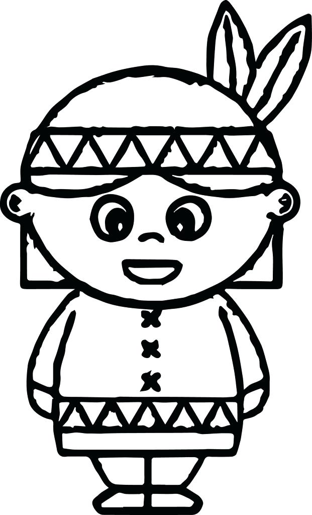 621x1024 Indian Coloring Page Boy Dressed Up Like An Coloring Page Free