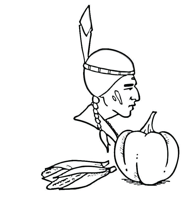 750x817 Indian Corn Coloring Page Corn Coloring Page Preschool Farm Pages