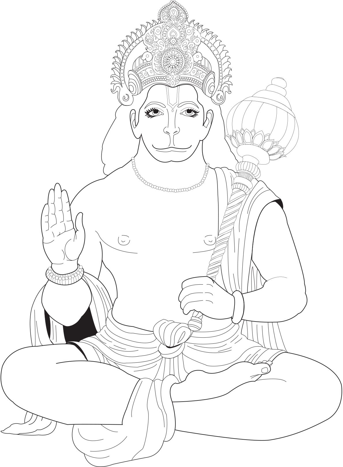 Shocking Hanuman U Bollywood Coloring Pages For Adults Justcolor 1189x1621 Shocking Hanuman U Bollywood Coloring Pages For Adults Justcolor