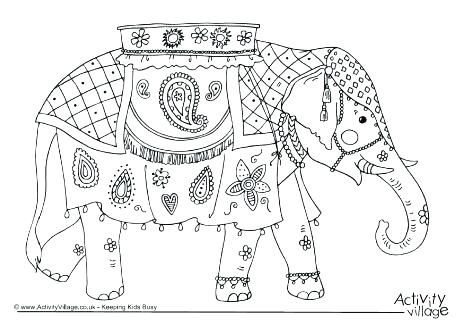 Indian Elephant Coloring Pages Printable Sheets Colouring Page 460x325 Indian Elephant Coloring Pages Printable Sheets Colouring Page