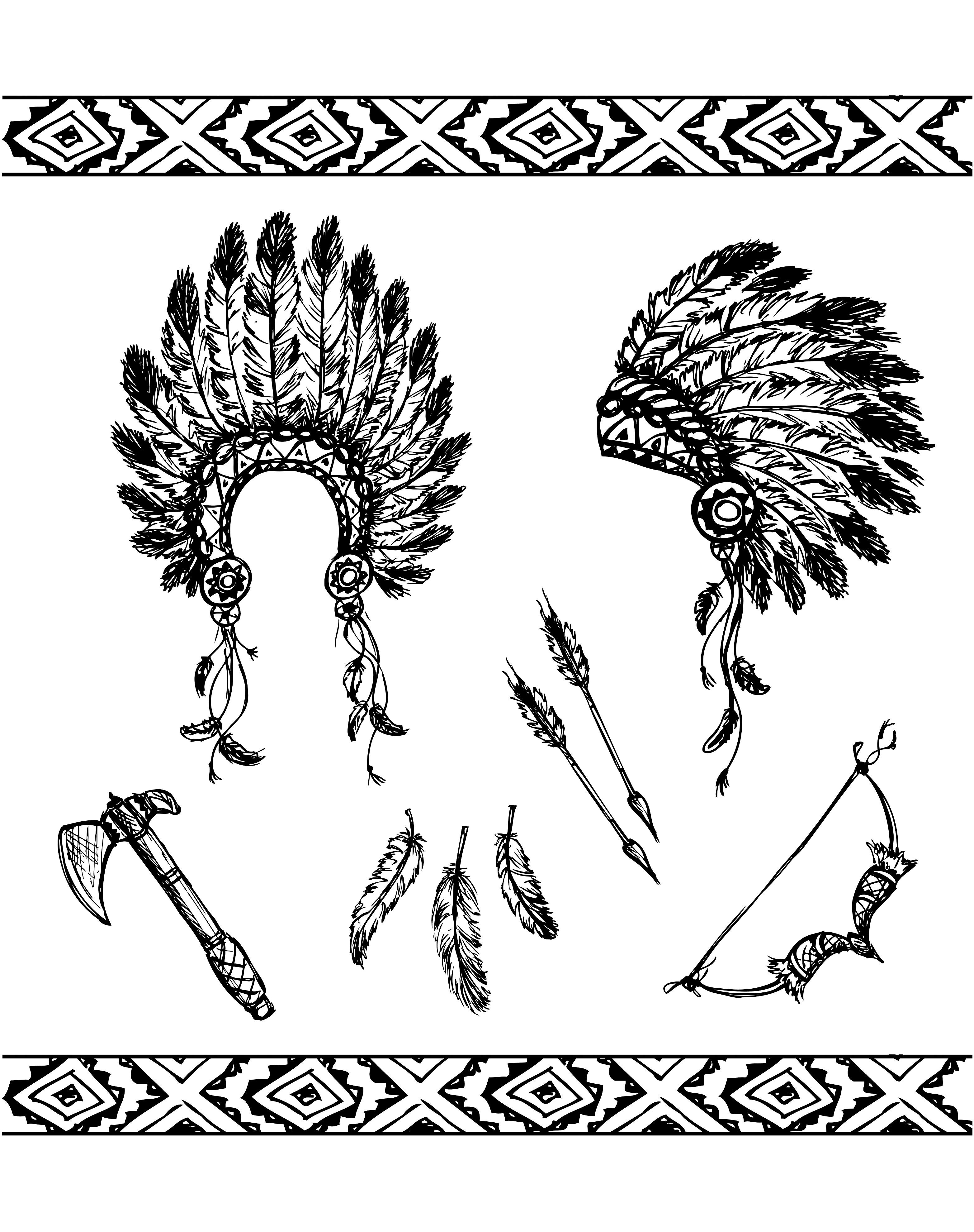 3128x3954 Free Coloring Page Coloring Adult Native American Symbols.