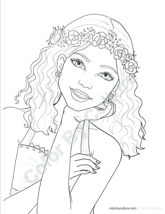 570x738 Cute Girl Coloring Pages Coloring Pages Girls More Images