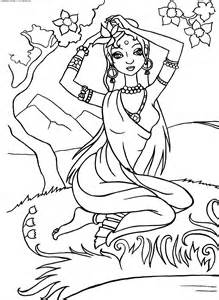 Indian Princess Coloring Pages 219x300 Indian Princess Coloring Pages