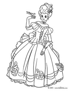 Princess Coloring Page For Grownups And Children. Digital Download 236x305 Princess Coloring Page For Grownups And Children. Digital Download