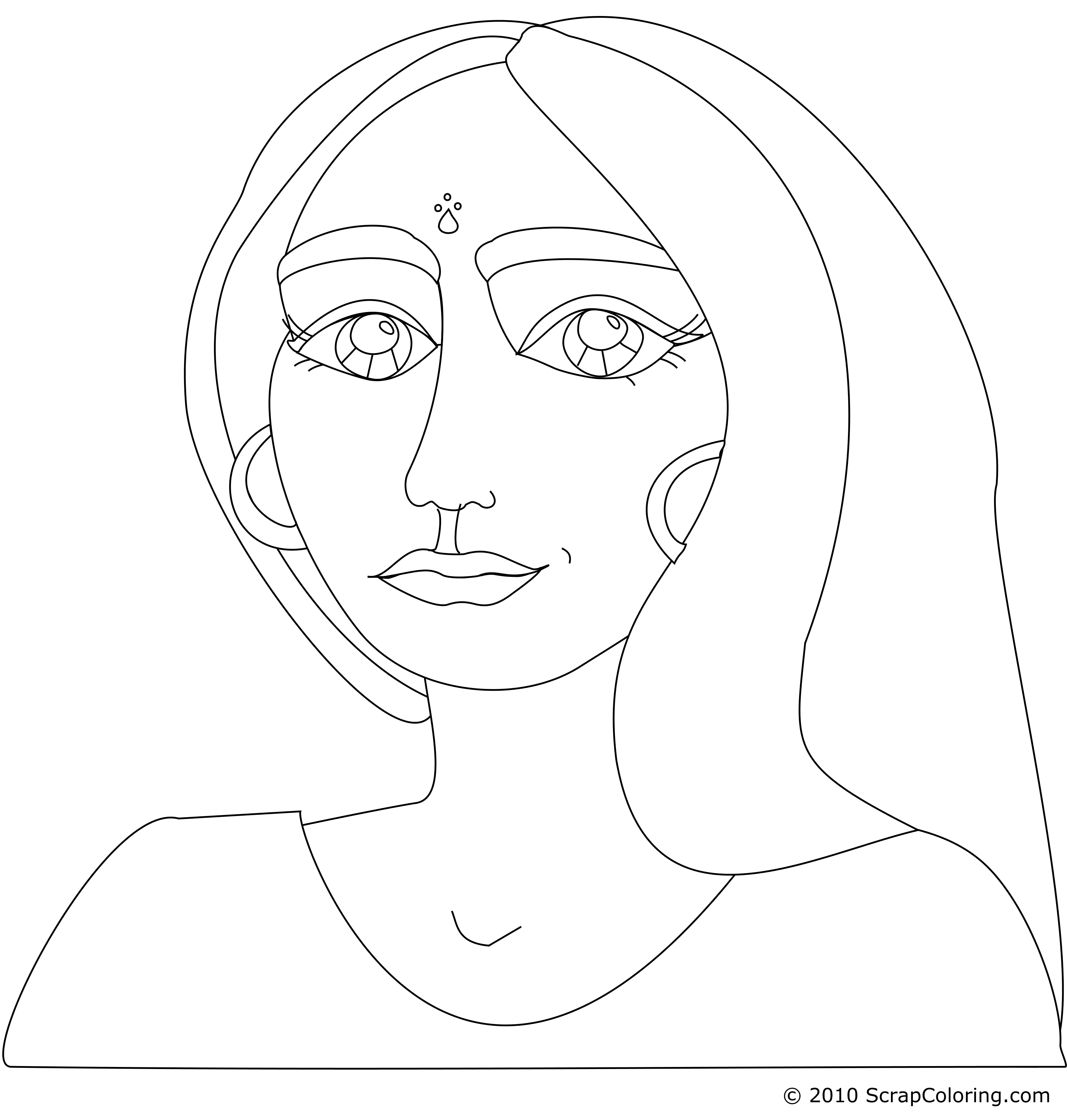 Fresh Young Indian Woman Coloring Page 3600x3780 Fresh Young Indian Woman Coloring Page