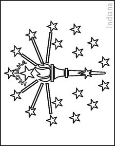 Crafty Indiana State Flag Coloring Page Colouring Book Of Flags 236x300 Crafty Indiana State Flag Coloring Page Colouring Book Of Flags