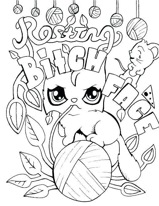 518x668 Hipster Coloring Pages Indie Coloring Pages Cat Adult Coloring