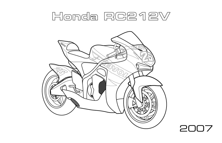 Repsol Honda Motorcycle Coloring Page 900x582 Repsol Honda Motorcycle Coloring Page