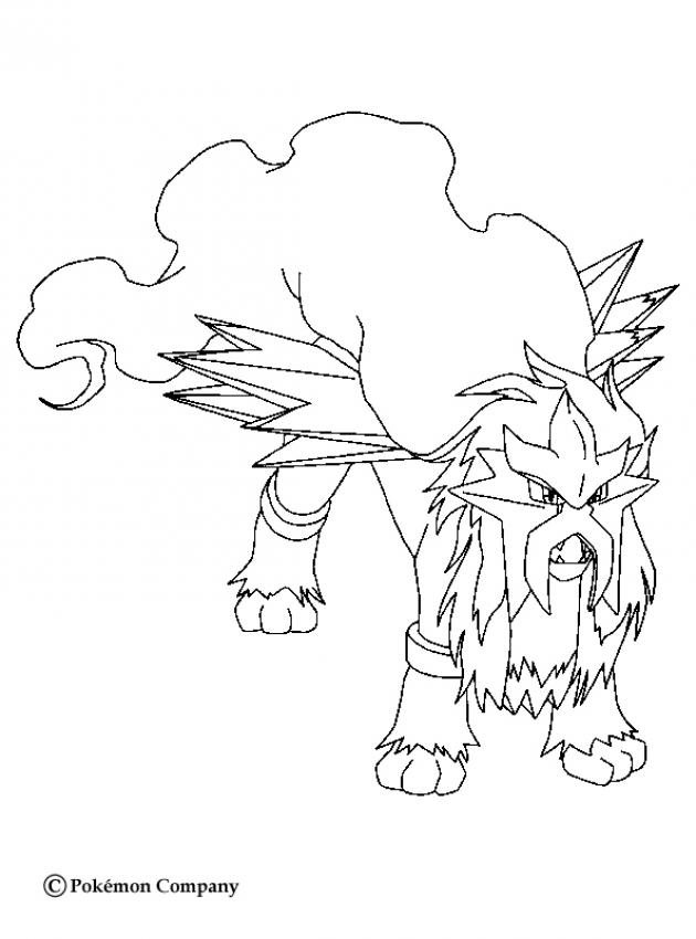 Entei Pokemon Coloring Page. More Fire Pokemon Coloring Sheets 630x850 Entei Pokemon Coloring Page. More Fire Pokemon Coloring Sheets