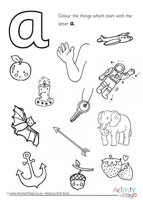 460x650 Initial Letter Colouring Pages