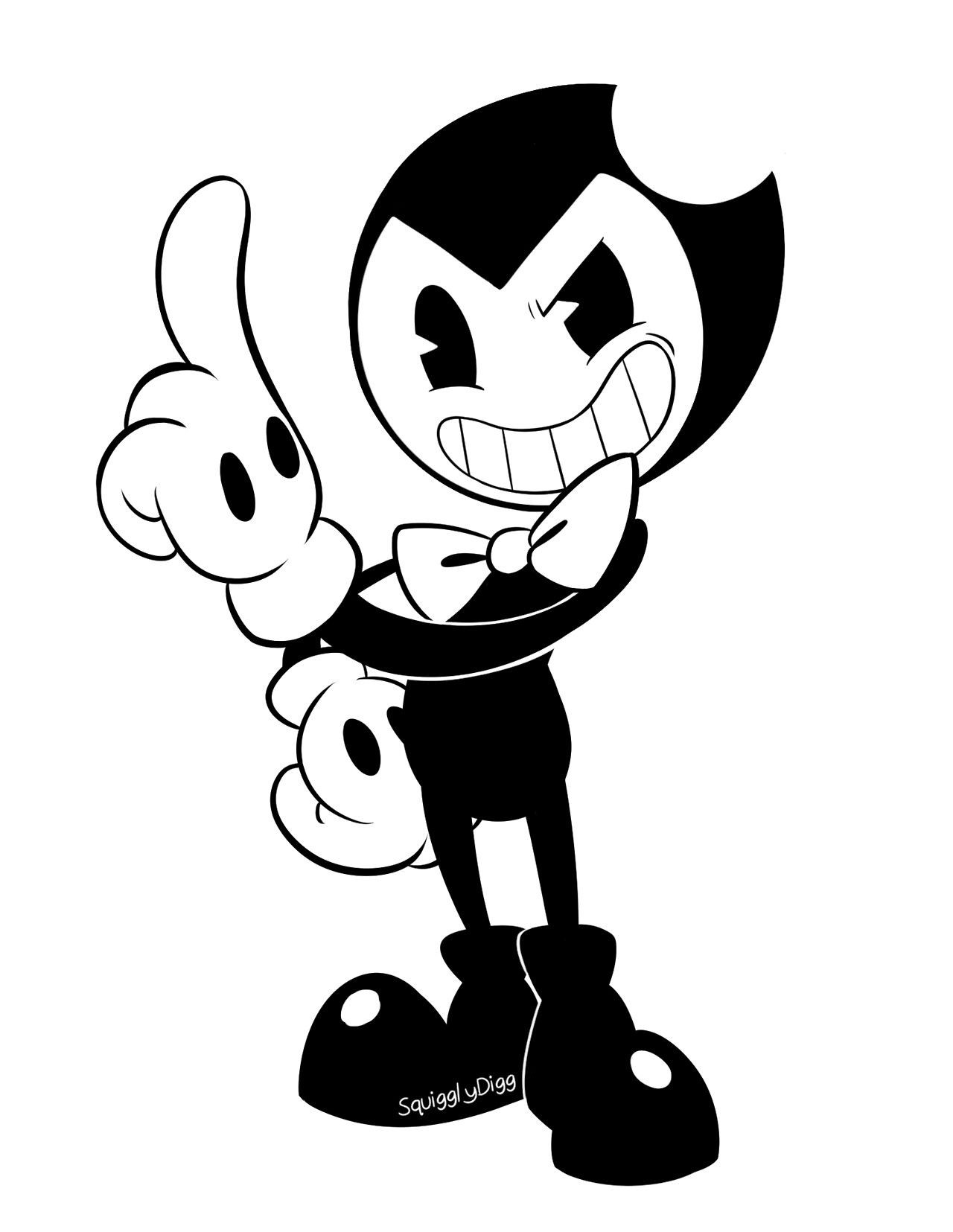 1280x1655 Bendy Coloring Pages Fresh Cool Expression Bendy Bendy And The Ink