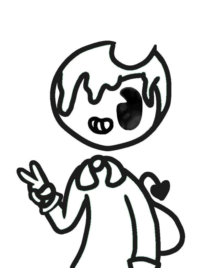 768x1024 Excellent Bendy And The Ink Machine Coloring Pages Improved Free