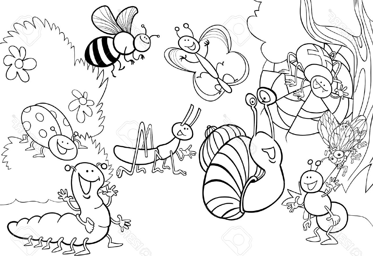 Insect Coloring Pages 1300x892 Insect Coloring Pages