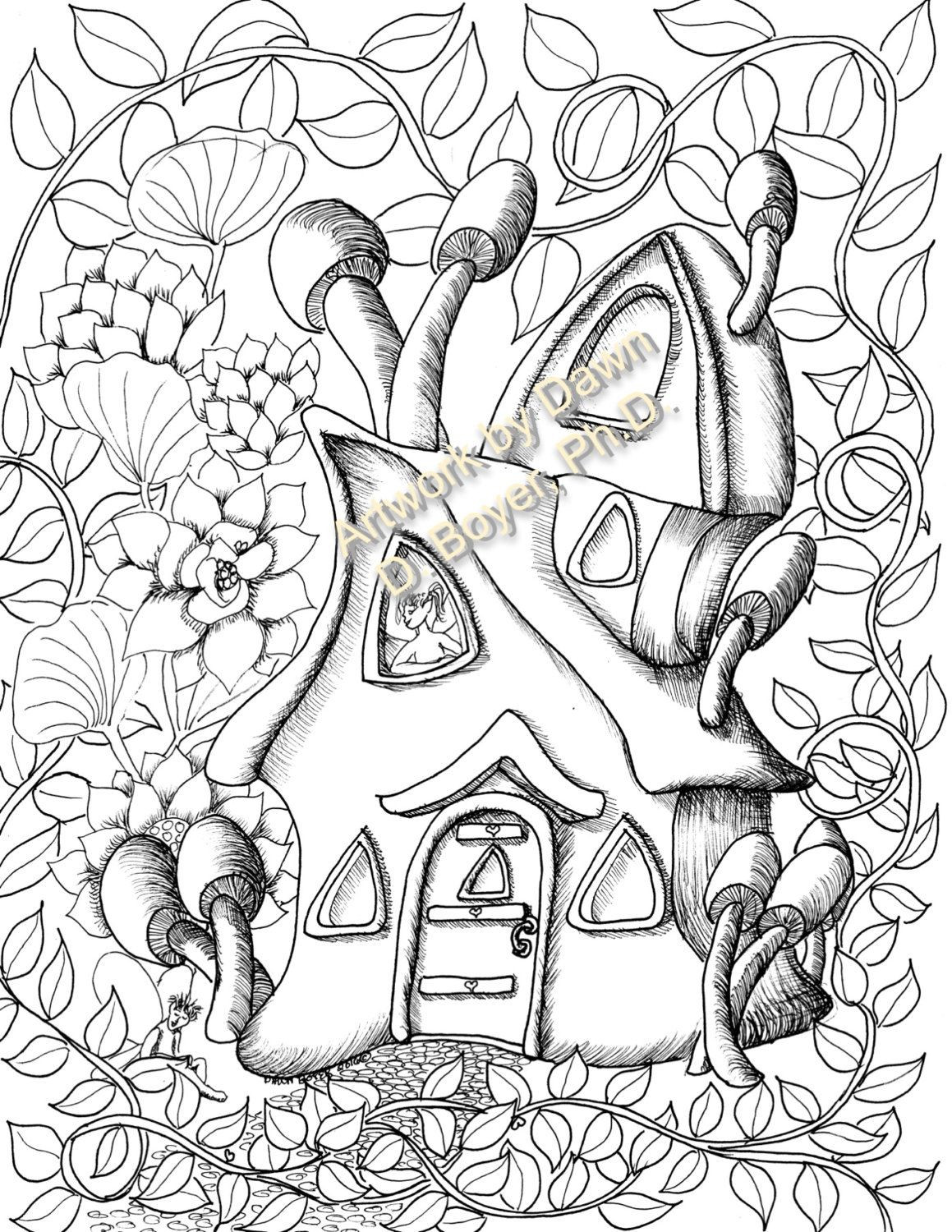 Fairy Houses And Doors Vol 3 4 Individual Coloring Pages Inside 1159x1500 Fairy Houses And Doors Vol 3 4 Individual Coloring Pages Inside