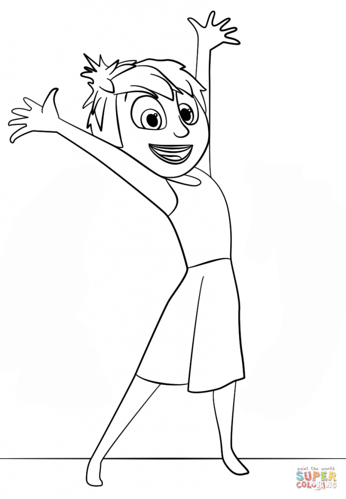 711x1024 Joy Inside Out Coloring Page