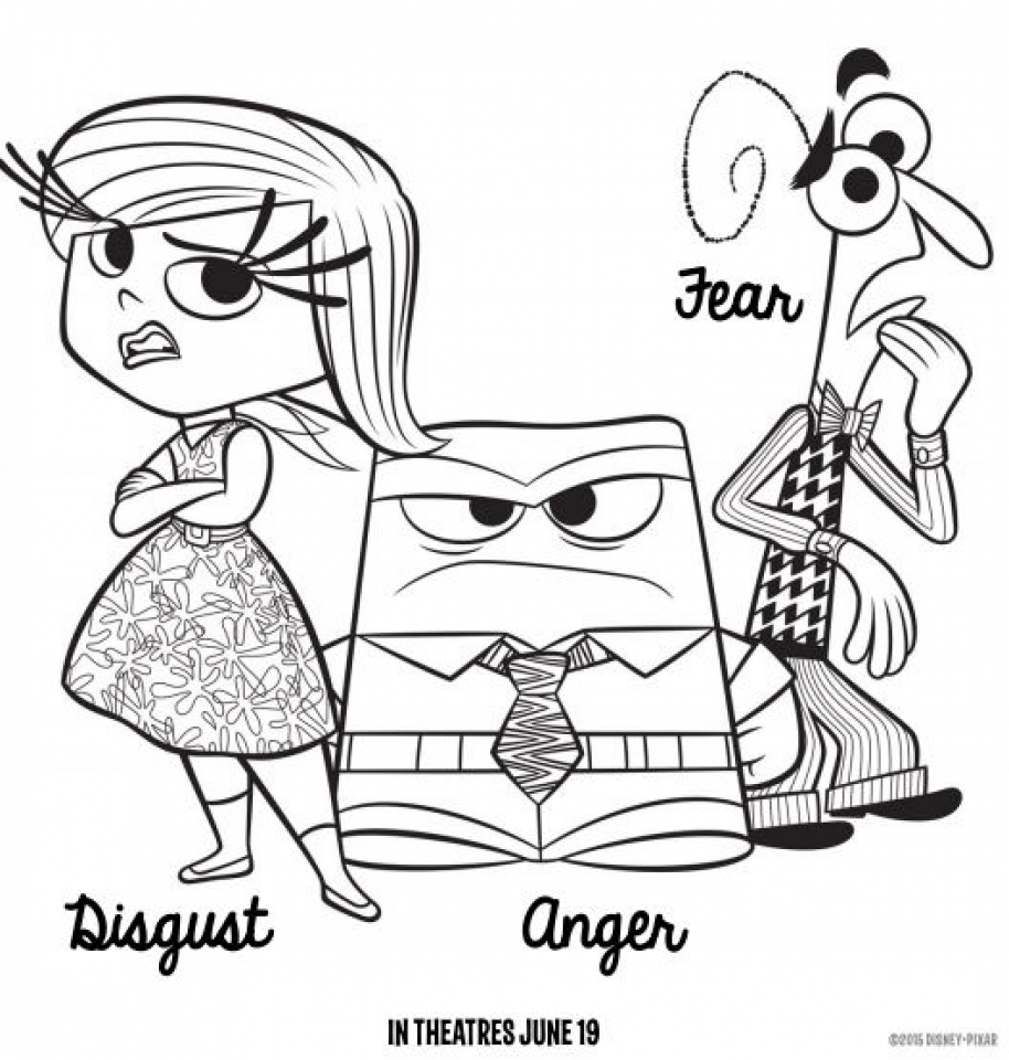 914x960 Get This Free Inside Out Coloring Pages Disney Printable 56773 !