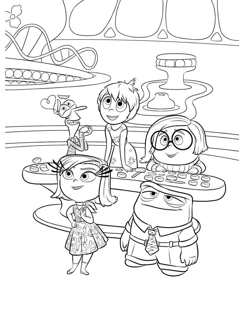 785x1024 Inside Out Coloring Pages Colorear