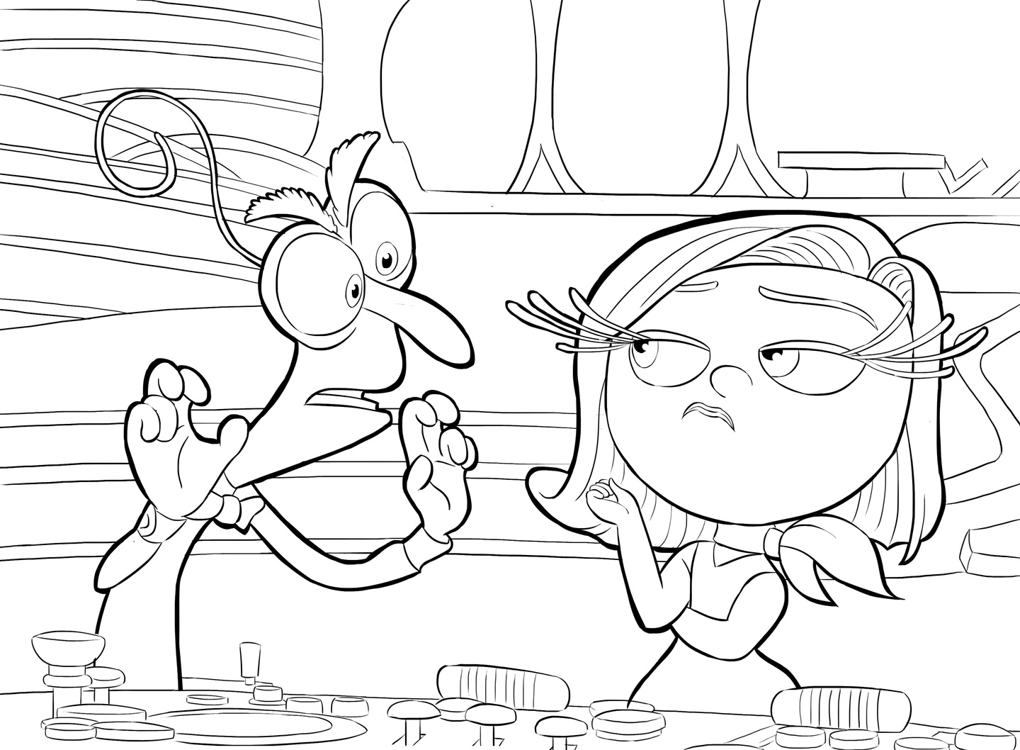 1440x1058 Inside Out Coloring Pages 2 Coloring Kids