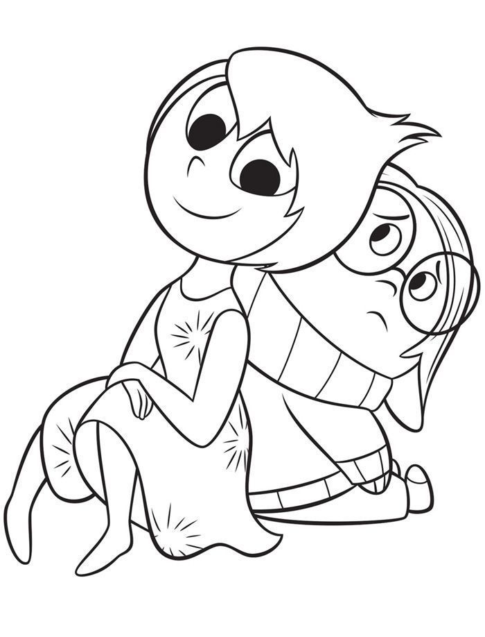 Inside Out Coloring Pages Disgust