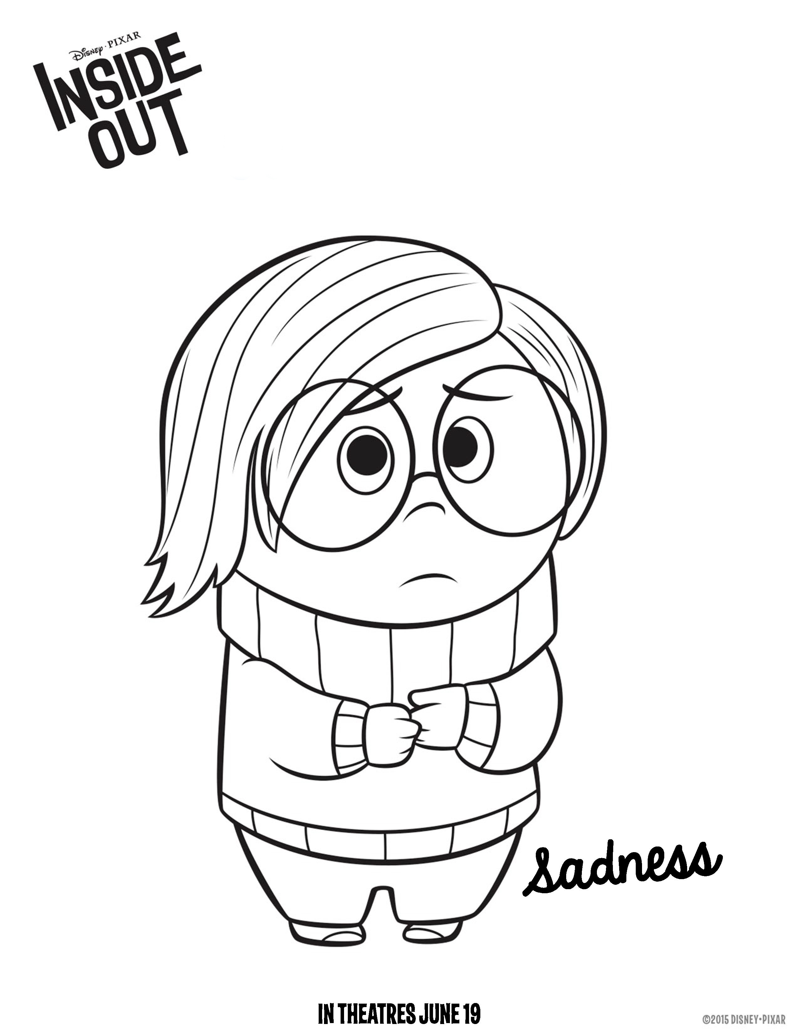 2550x3300 Inside Out Coloring Pages Best For Kids Fancy Disgust Page