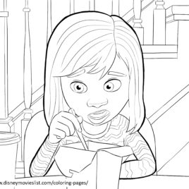 268x268 Inside Out Disgust Coloring Page Disney Inside Out Coloring Page
