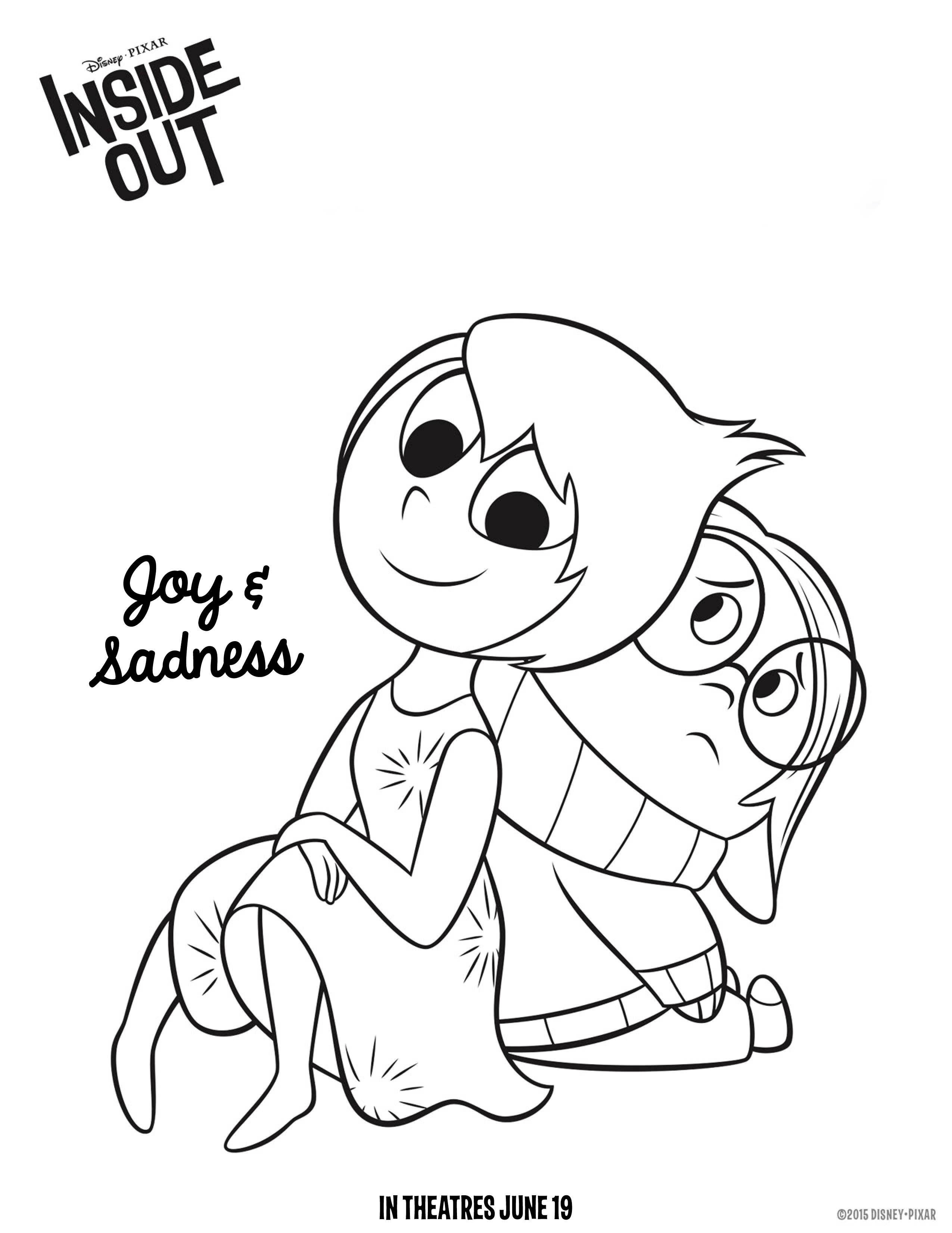 2550x3300 Simple Inside Out Coloring Pages Disgust Drawi