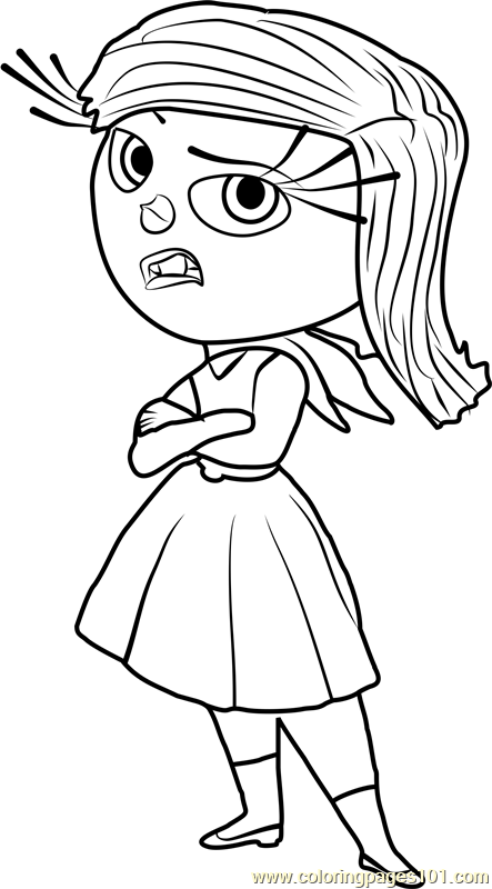 443x800 Disgust Coloring Page