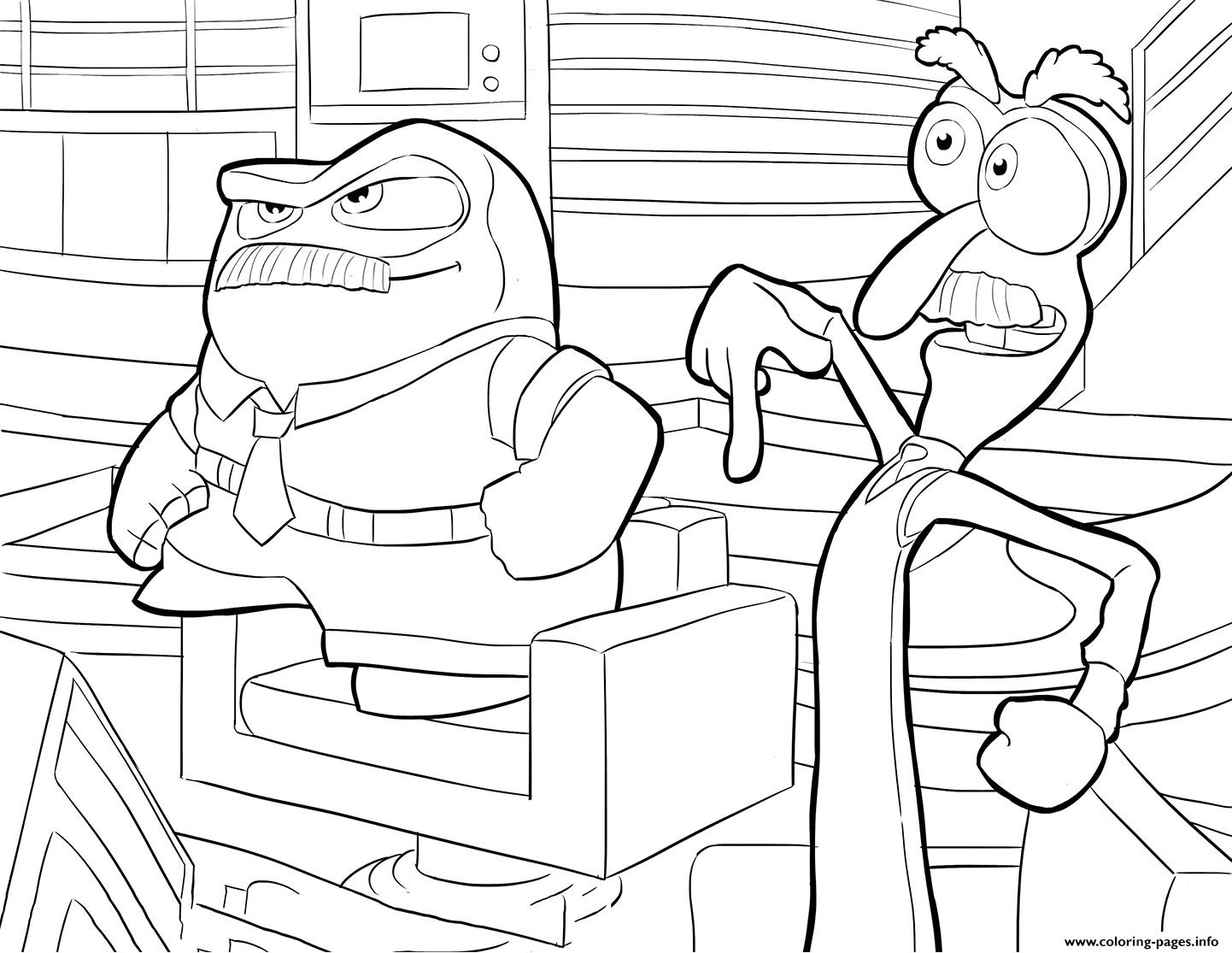 Anger And Fear Inside Out Coloring Pages Printable 1442x1115 Anger And Fear Inside Out Coloring Pages Printable