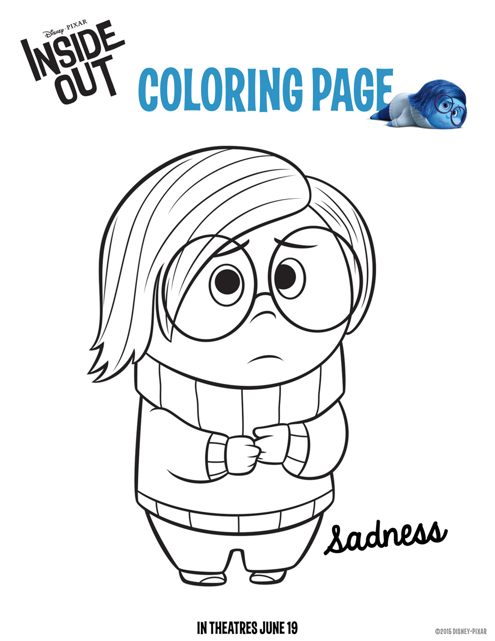 Disney's Inside Out Coloring Pages 1000x1294 Disney's Inside Out Coloring Pages