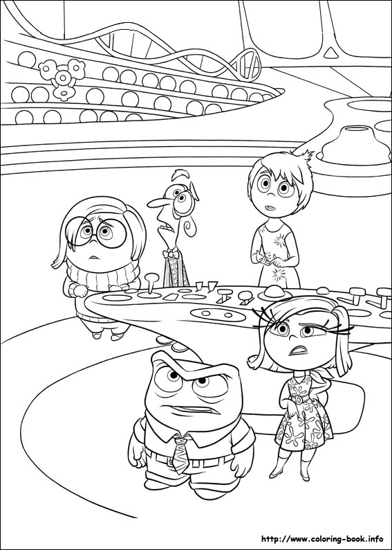 Inside Out Coloring Picture 567x794 Inside Out Coloring Picture