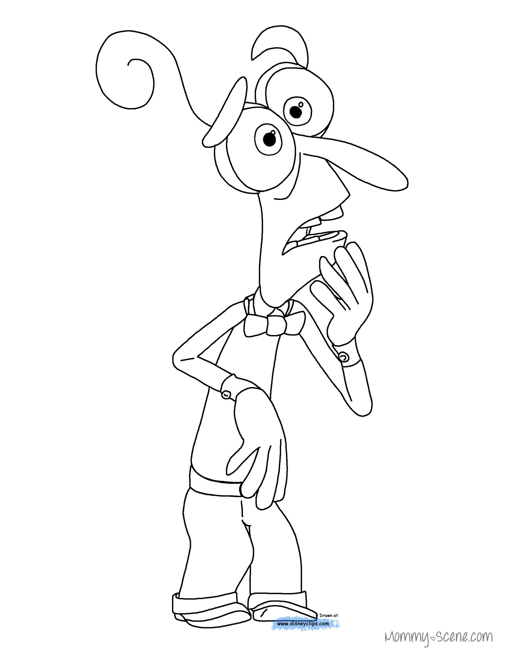 Disney's Inside Out Coloring Pages 1700x2200 Disney's Inside Out Coloring Pages