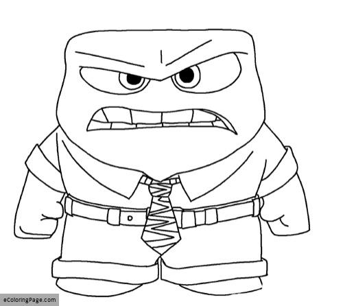 Free Anger From Inside Out Coloring Page 500x446 Free Anger From Inside Out Coloring Page