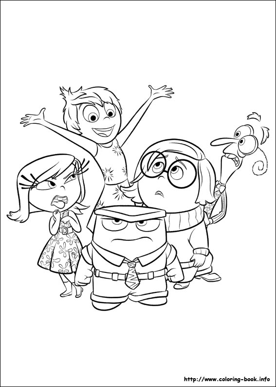 Inside Out Coloring Picture 567x794 Inside Out Coloring Picture