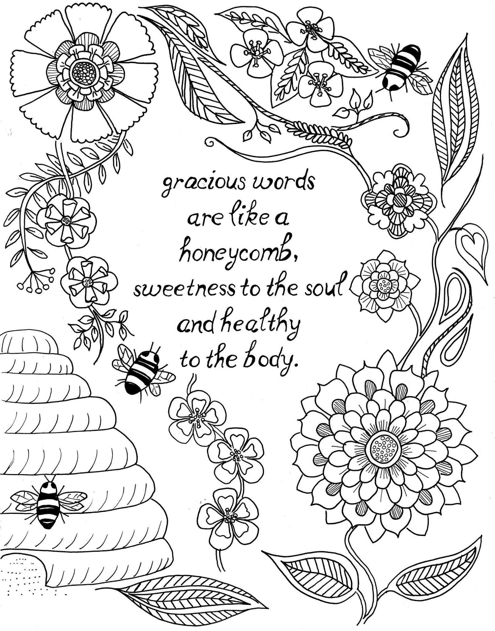 Inspirational Coloring Pages For Adults 1607x2048 Inspirational Coloring Pages For Adults