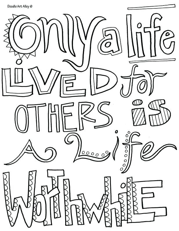 Inspirational Quotes Coloring Pages at GetColorings.com | Free ...