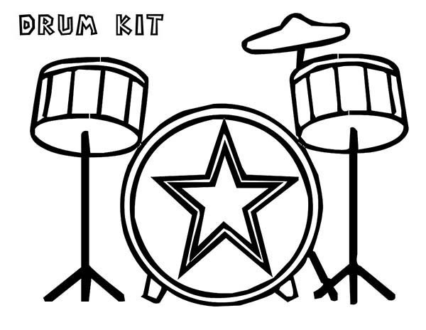 Musical Instruments Coloring Pages Kids Under 7 Within Instrument 600x464 Musical Instruments Coloring Pages Kids Under 7 Within Instrument