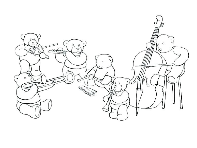 Instruments Coloring Pages 800x600 Instruments Coloring Pages