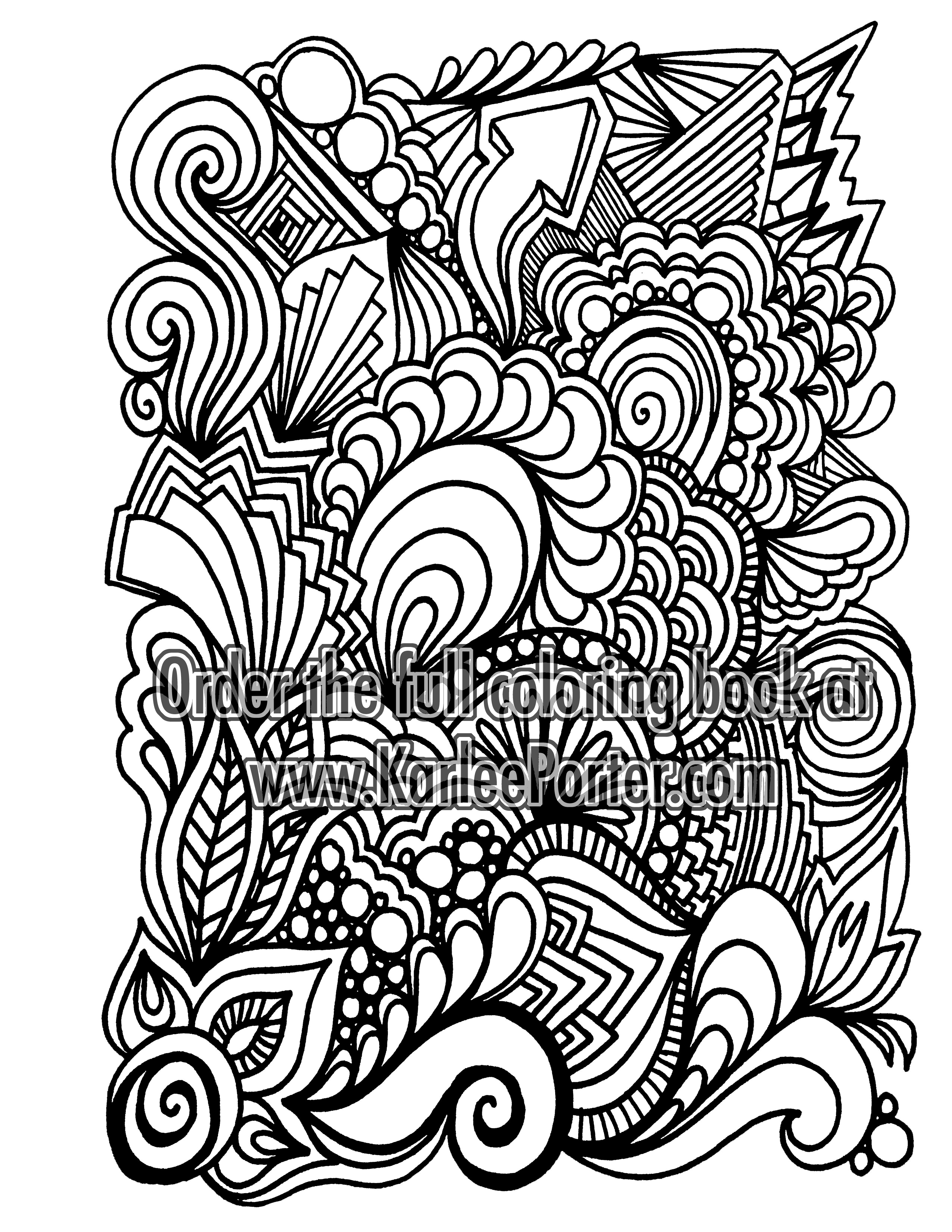 2550x3300 Karlee's Coloring Book Vol. 1 Graffiti Quilting Karlee Porter