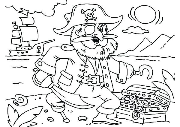 Treasure Coloring Pages Coloring Pages And The Pirates Treasure 600x425 Treasure Coloring Pages Coloring Pages And The Pirates Treasure