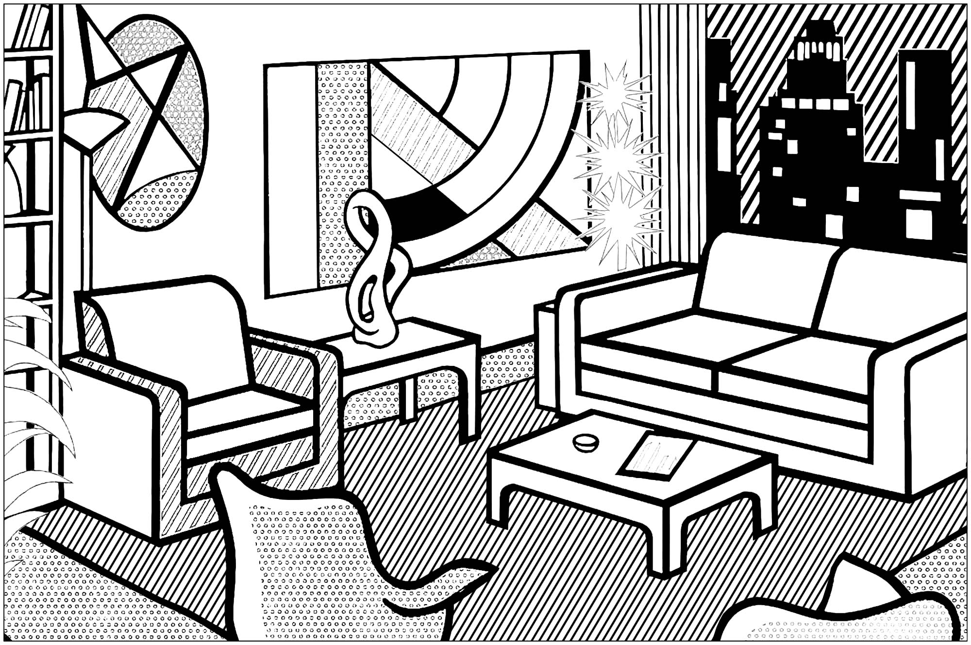 Roy Lichtenstein Interior With Skyline 2000x1329 Roy Lichtenstein Interior With Skyline
