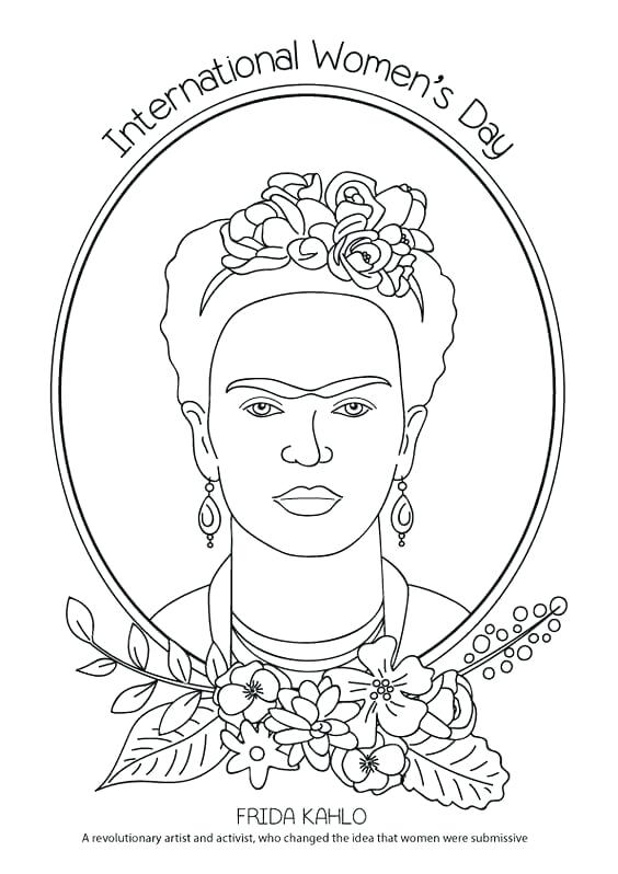 564x798 Awesome Frida Kahlo Printable Coloring Pages And Coloring Page 59