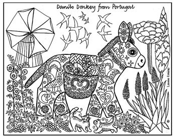 Intricate Animal Coloring Pages Mona Lisa Coloring Page Starry 350x276 Intricate Animal Coloring Pages Mona Lisa Coloring Page Starry