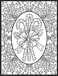 Intricate Christmas Coloring Pages