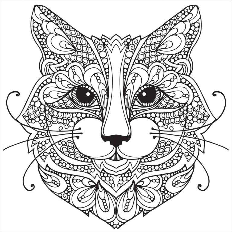 768x768 Intricate Coloring Pages Animals Copy Latest Inspiration Leri Co
