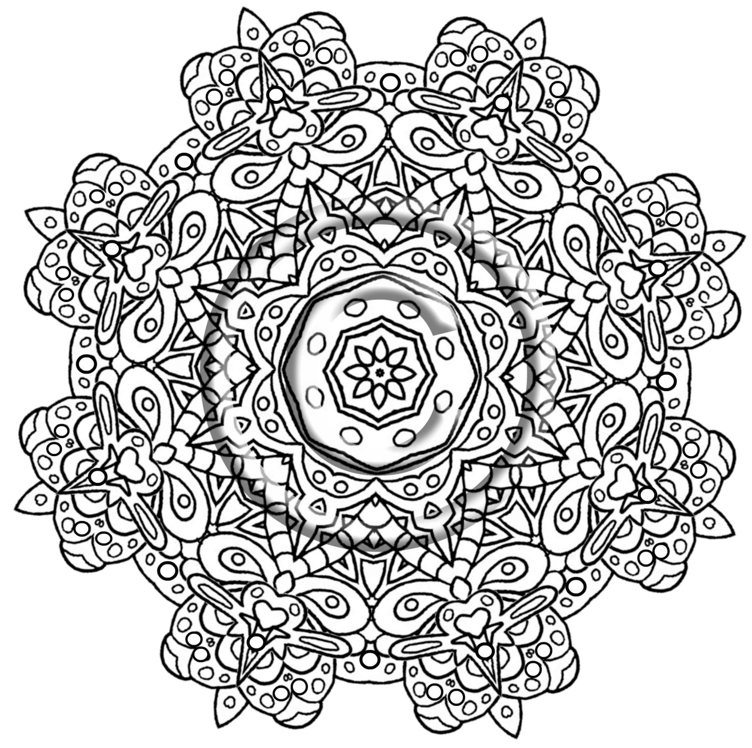 1500x1492 Outstanding Intricate Coloring Pages And Capri
