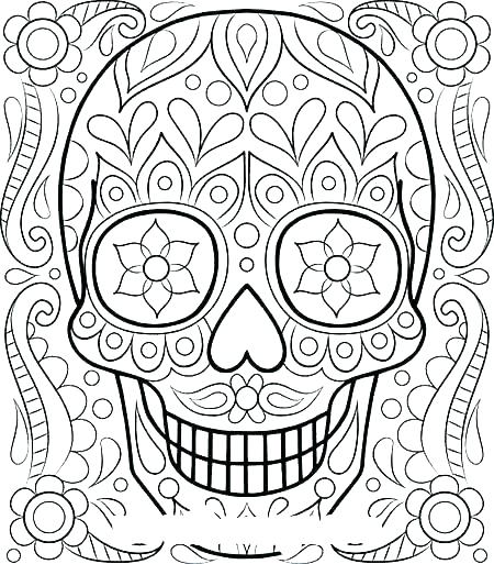 450x513 Intricate Coloring Page Flower Coloring Page Intricate Coloring