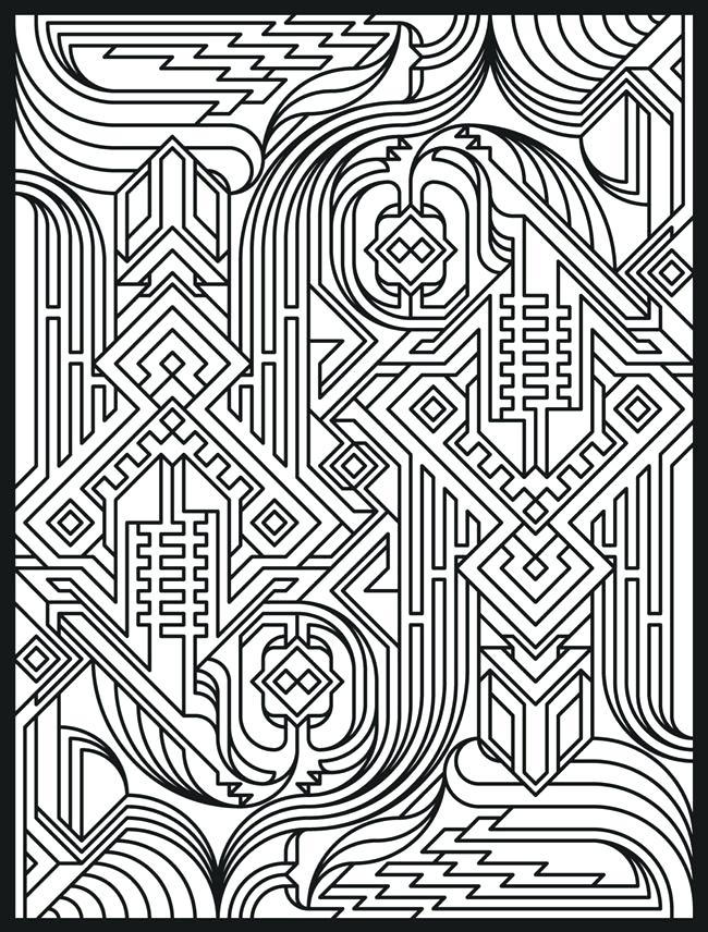 Awesome Geometric Coloring Pages For Kids Or Geometric Patterns 650x856 Awesome Geometric Coloring Pages For Kids Or Geometric Patterns